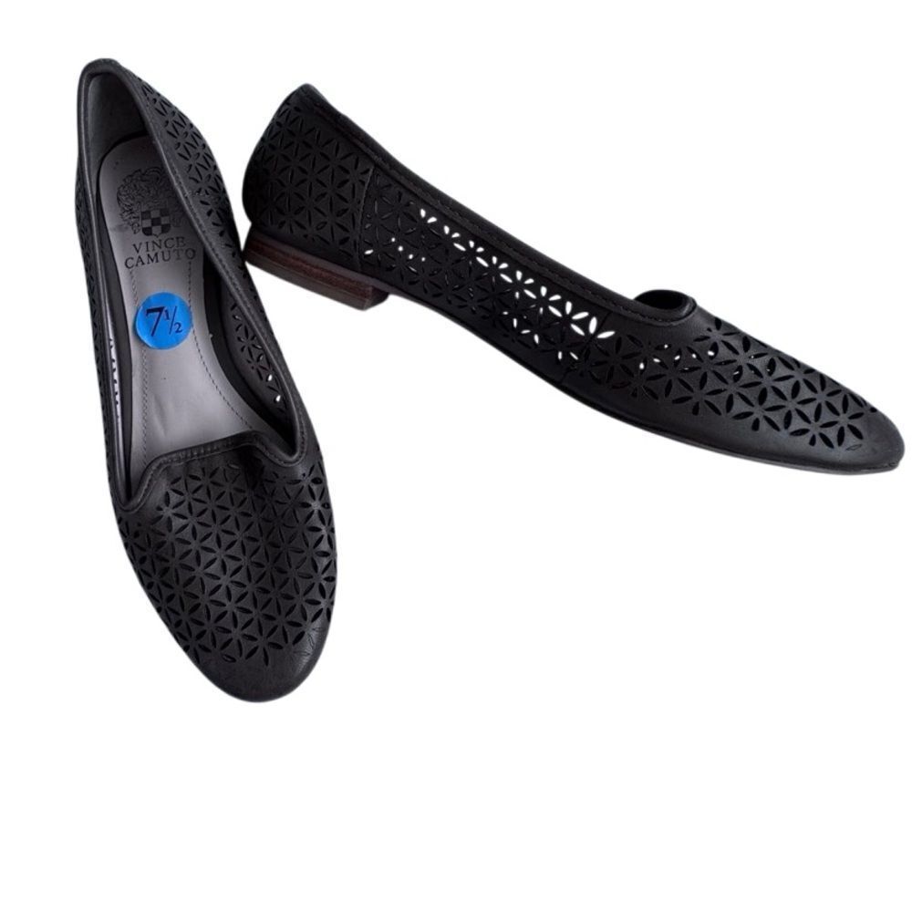 Vince Camuto Taupe Brown Shoes Slip On Flats SZ 7.5